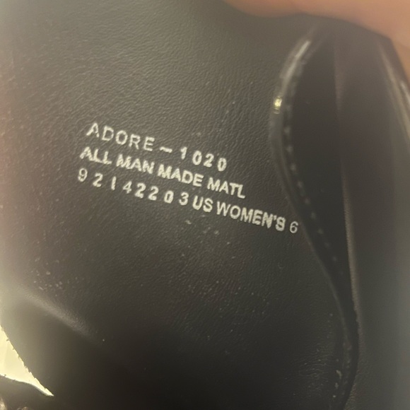 PLEASER Adore Platform Stiletto Boots Faux Patent Leather Lace Up Zipper Size 6 - Picture 11 of 13